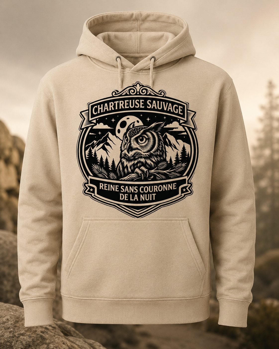 Sweat Chouette Beige