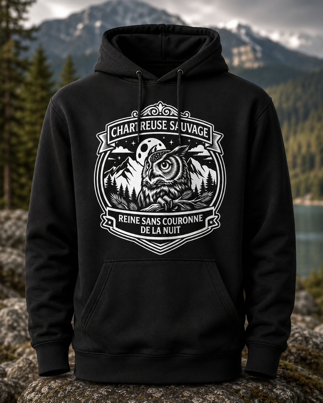 Sweat Chouette Noir