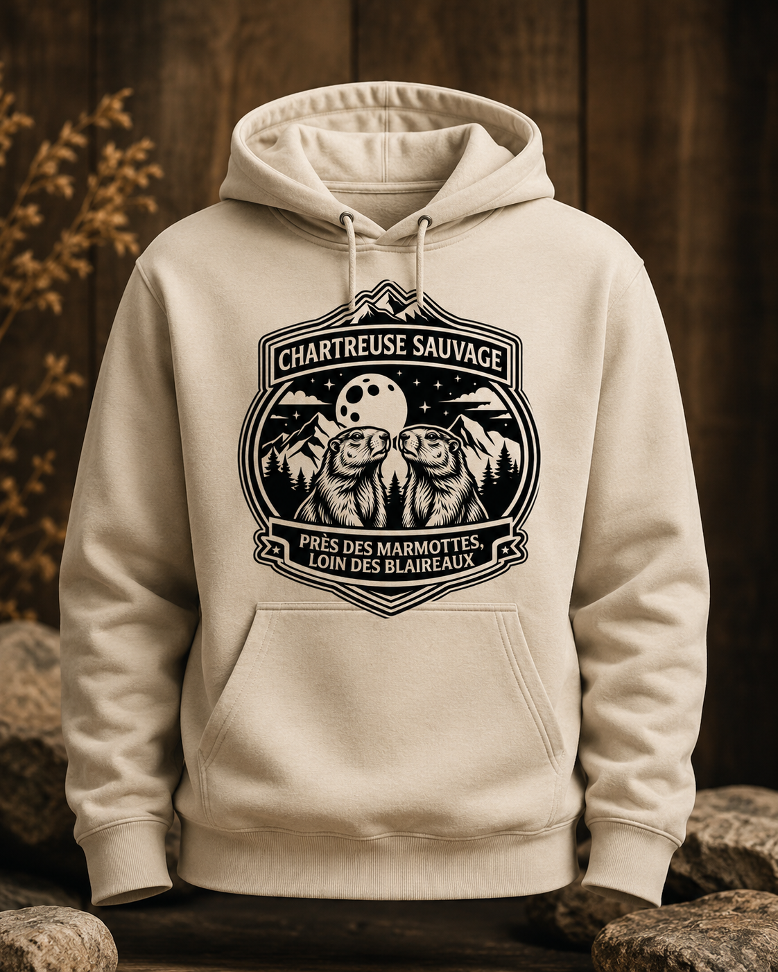 Sweat Marmottes Beige