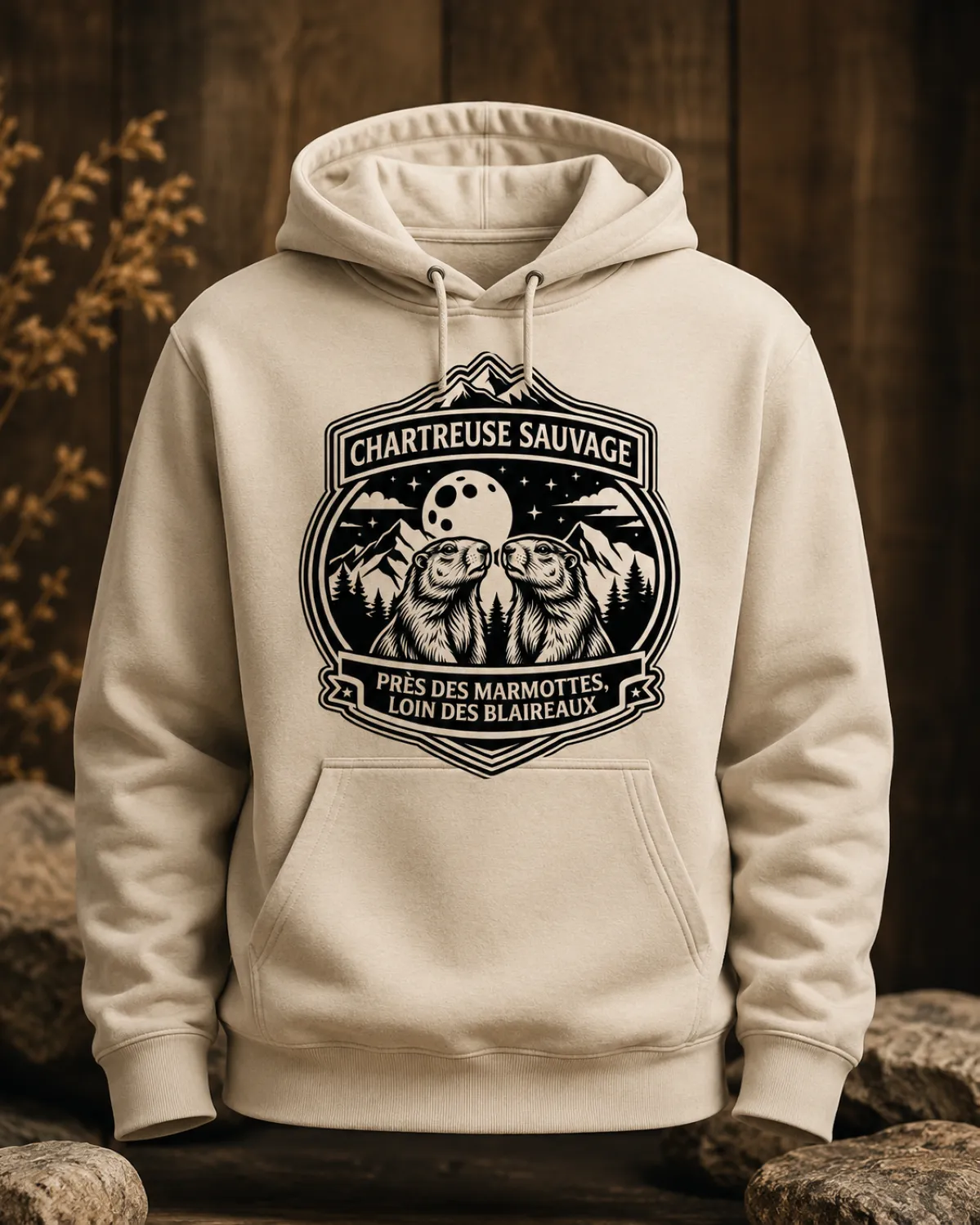 Sweat Marmottes Beige