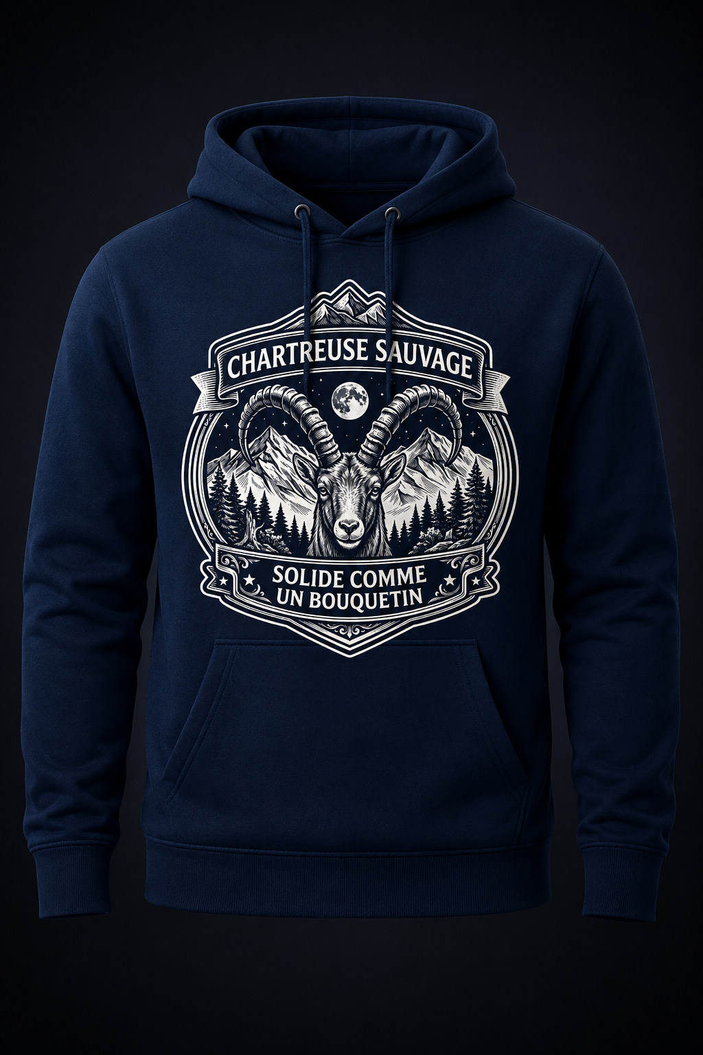Sweat Bouquetin Bleu
