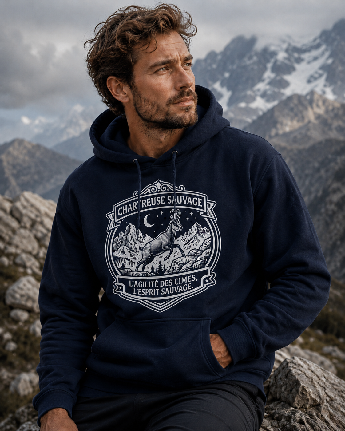 Sweat Chamois Bleu