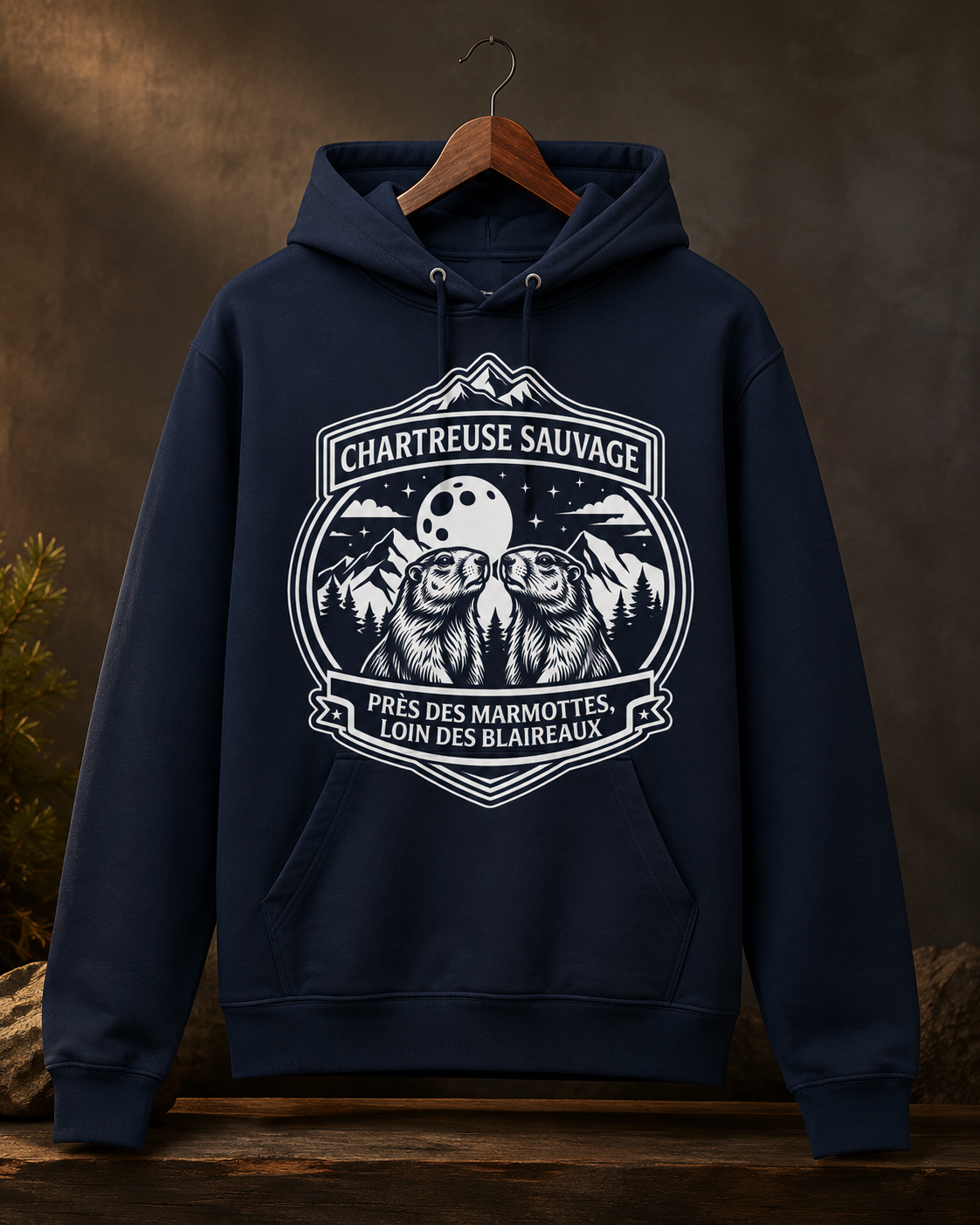 Sweat Marmottes Bleu