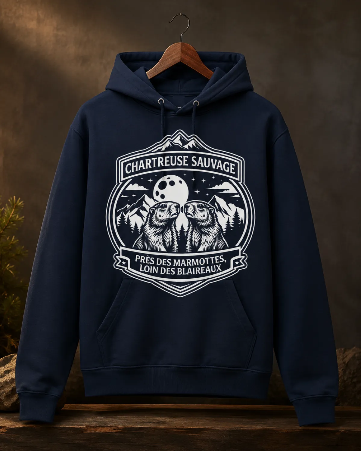 Sweat Marmottes Bleu