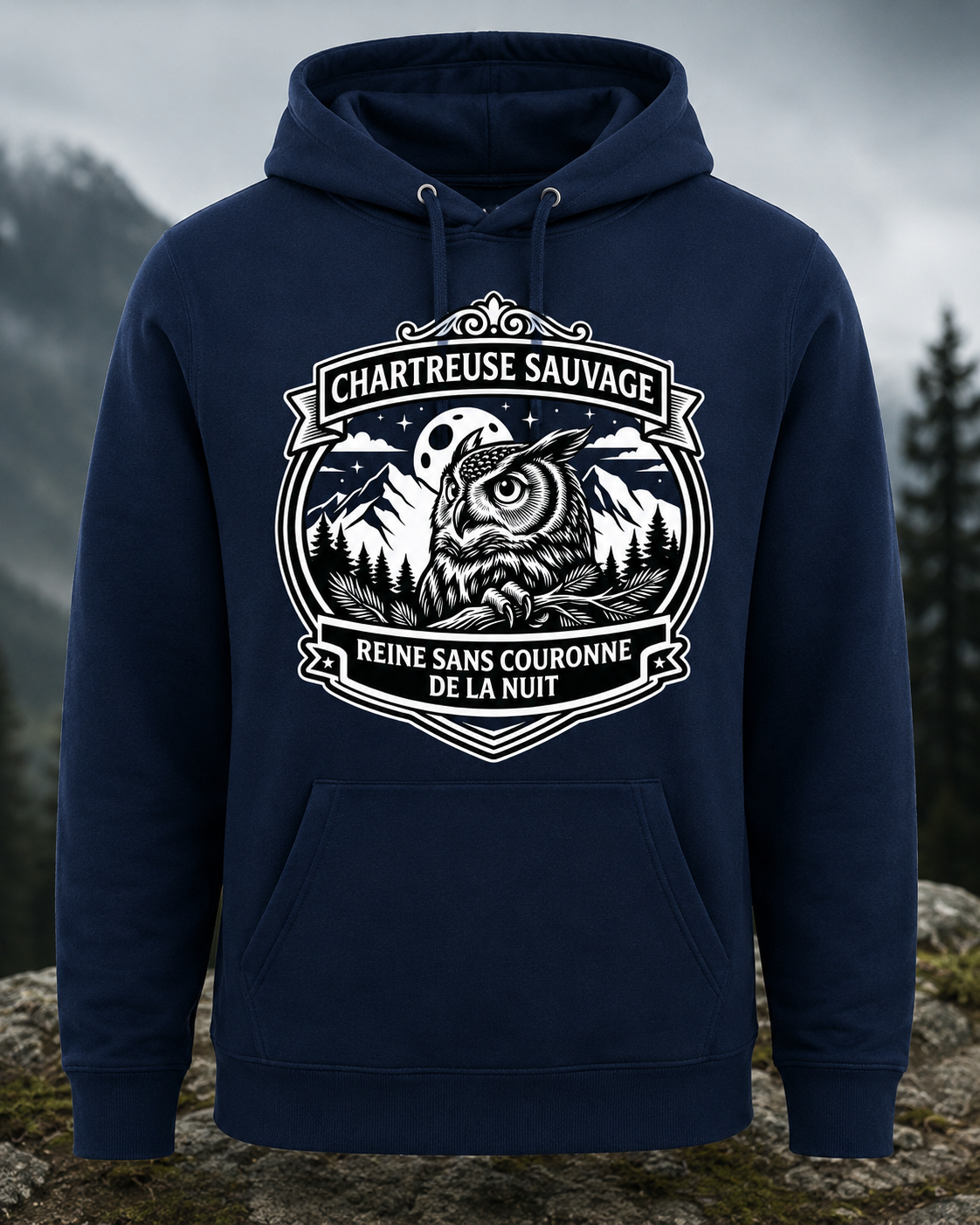 Sweat Chouette Bleu