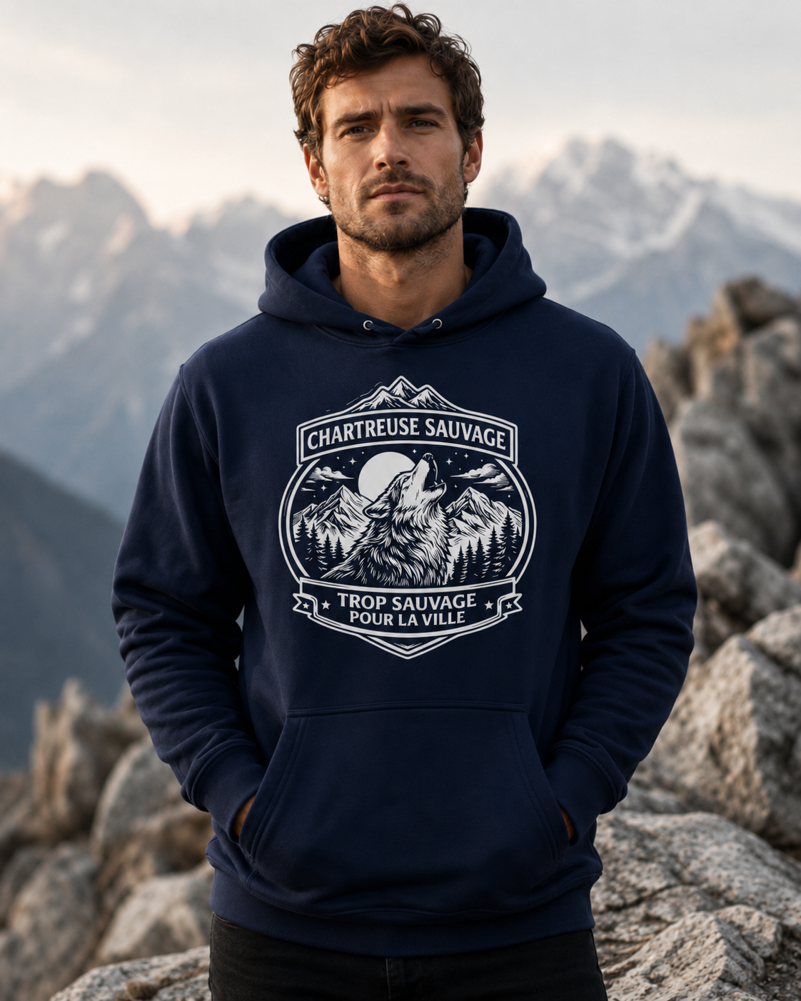 Sweat Loup Bleu
