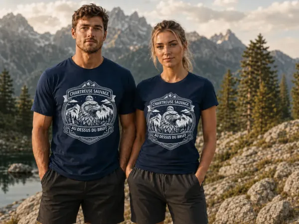 T-shirt Aigle Bleu