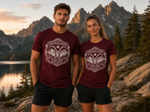 T-shirt Bouquetin Rouge