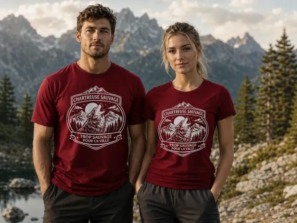 T-shirt Loup Rouge