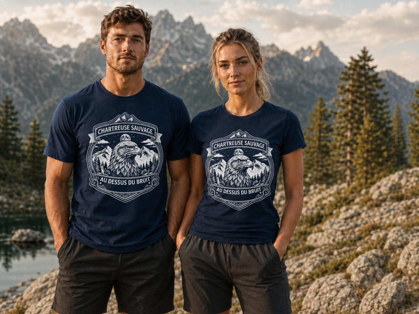 T-shirt Aigle Bleu