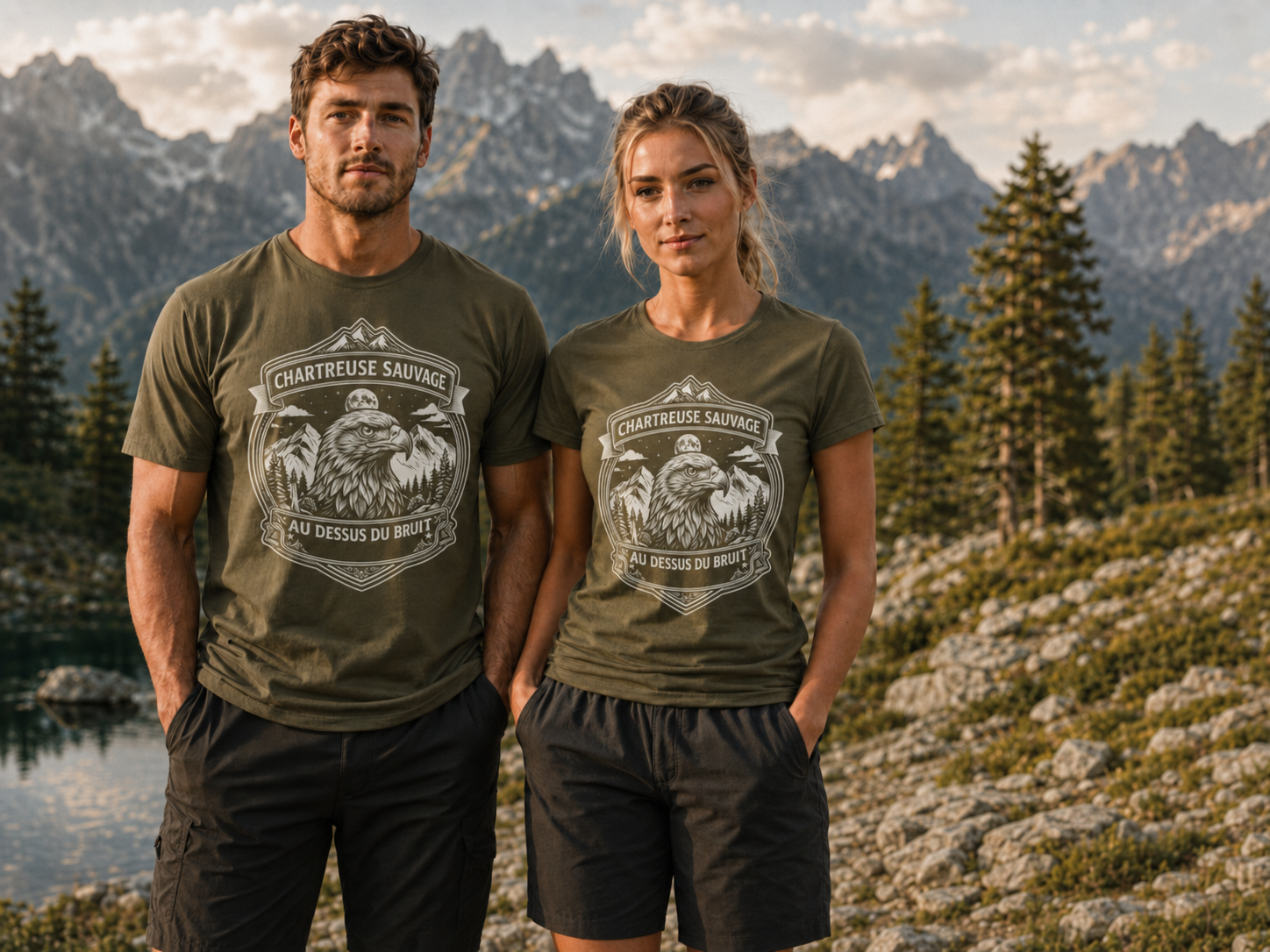 T-shirt Aigle Kaki