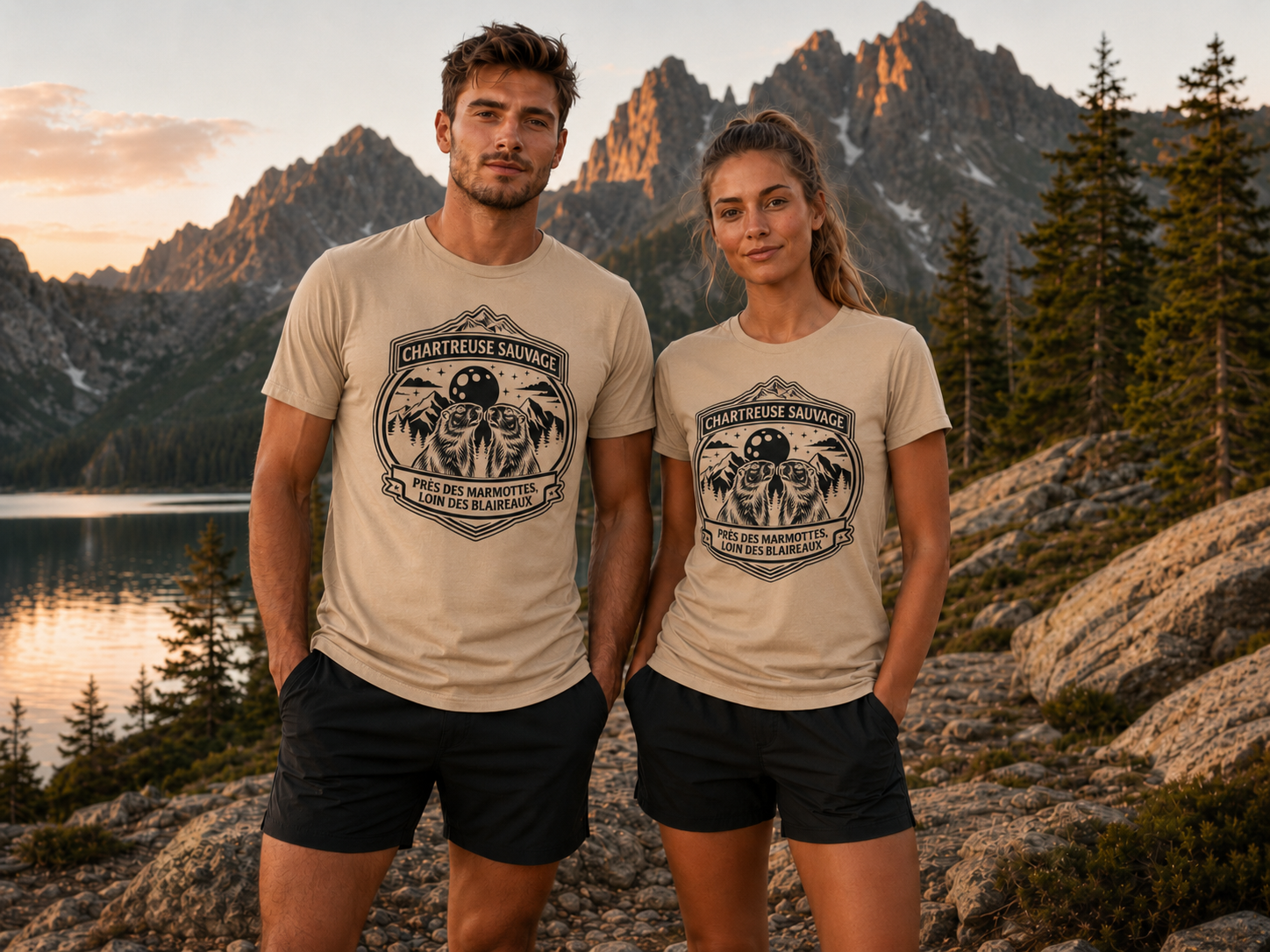 T-shirt Marmottes Beige