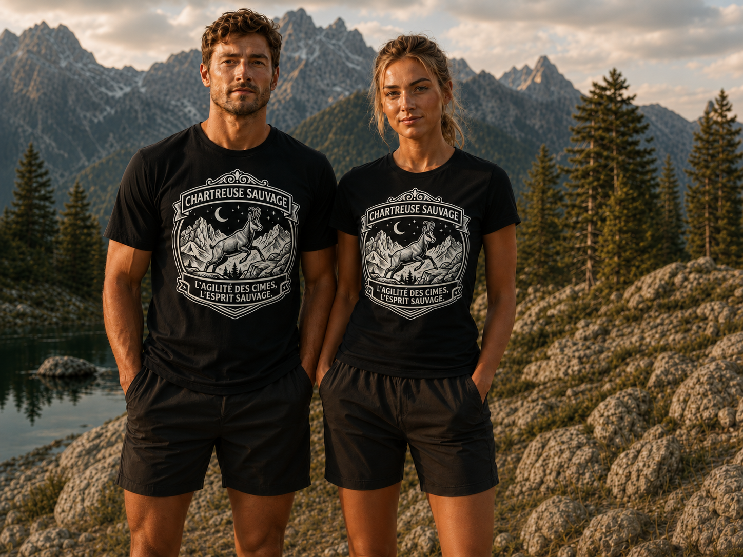 T-shirt Chamois Noir