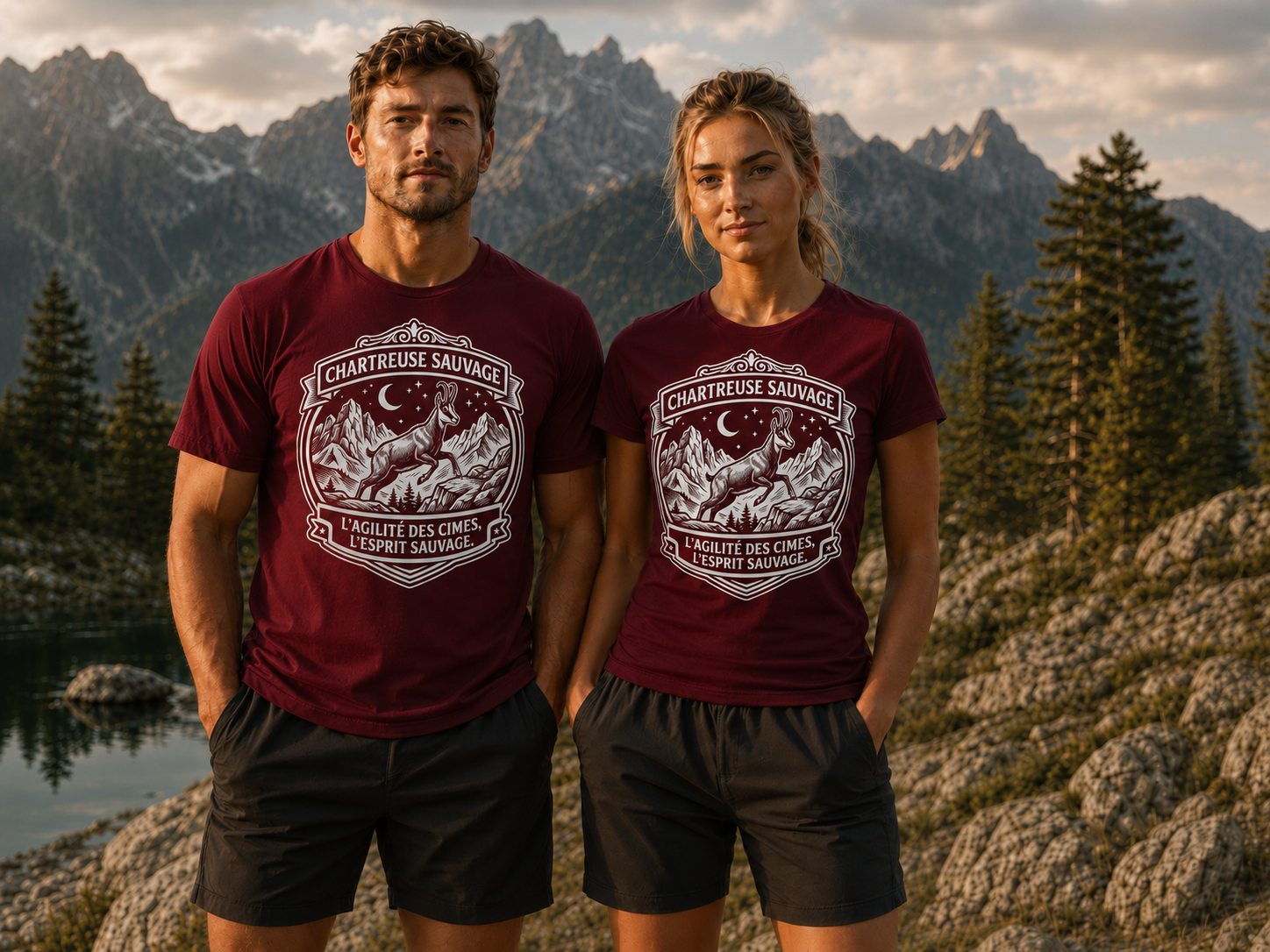 T-shirt Chamois Rouge