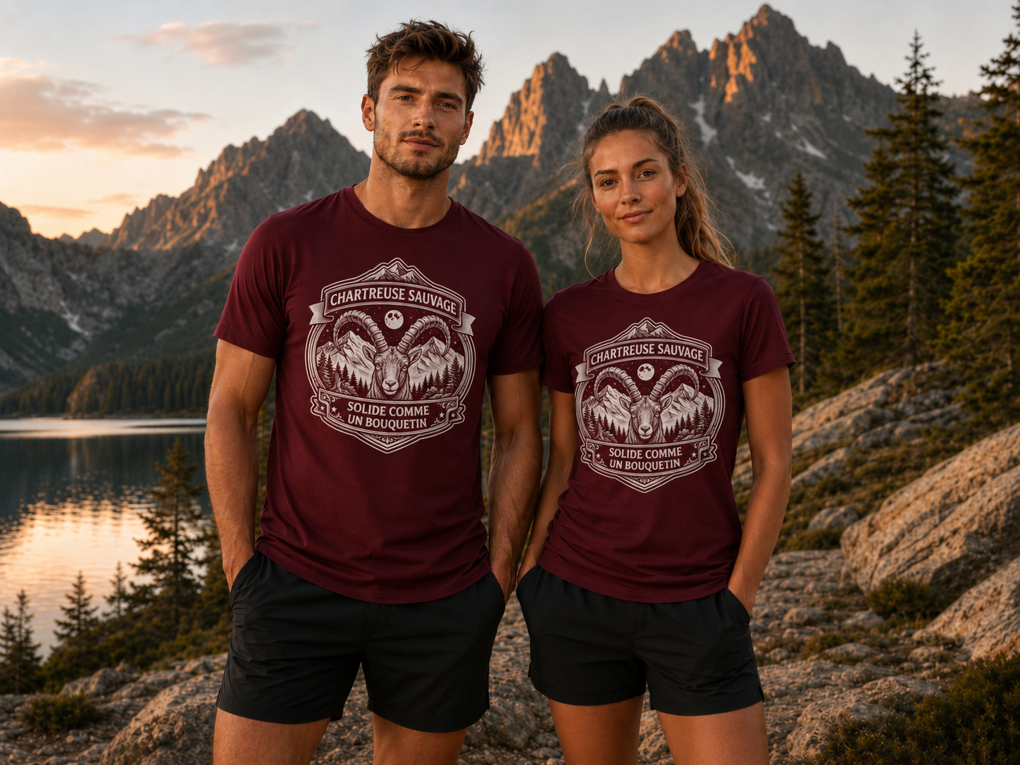 T-shirt Bouquetin Rouge