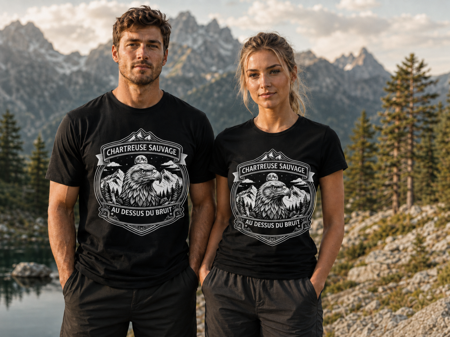 T-shirt Aigle Noir